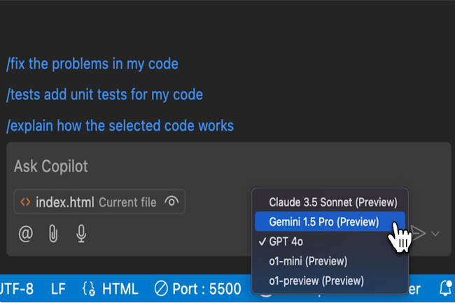 sélection modèle IA 